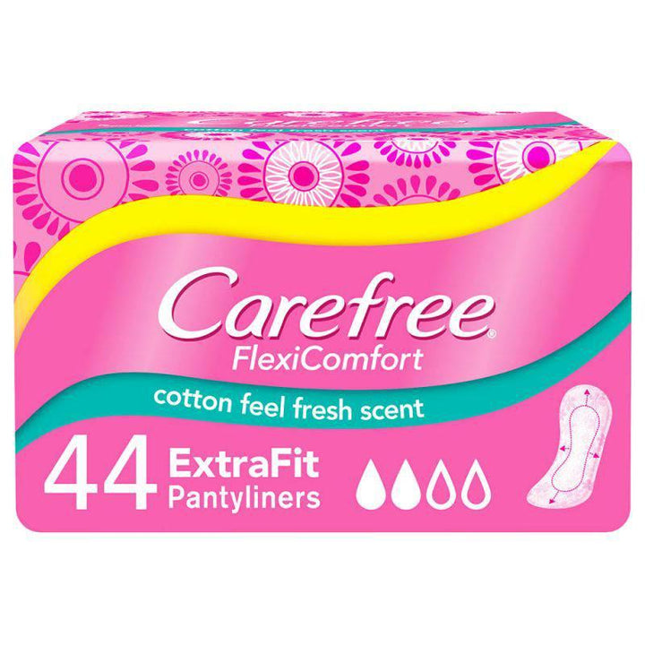 Carefree Female Napkins Flexi Comfort Extra Fit - 44 Pads - 24 pack - ZRAFH