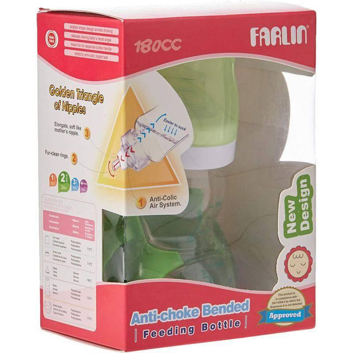 Farlin Angle Feeder With Handles 180 ml - Green - ZRAFH