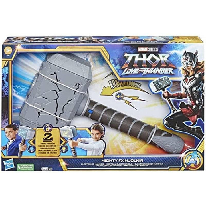 Marvel Avengers Thor Love And Thunder Mighty Fx Mjolnir Electronic Hammer Roleplay Toy With Lights&Sound Fx - ZRAFH