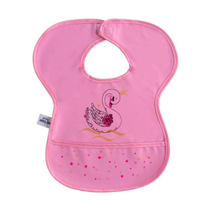Sevi Baby Velcro Plastic Bib - Pink - ZRAFH