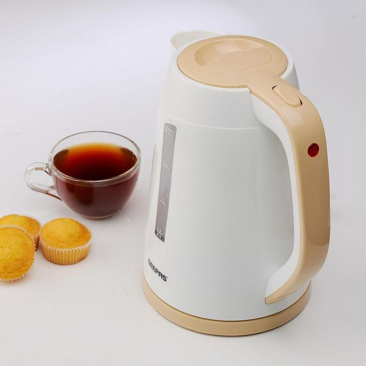 Geepas 1.7 Litre Cordless Electric Kettle - GK6122 - Zrafh.com - Your Destination for Baby & Mother Needs in Saudi Arabia