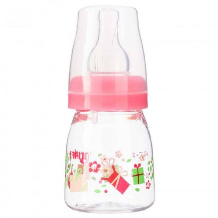 Farlin Glass Baby Feeding Bottle 60 ml - Pink - ZRAFH