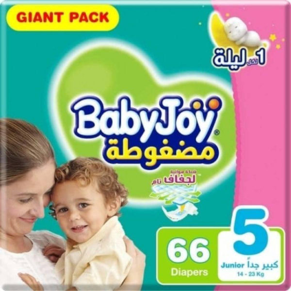 Babyjoy Giant Junior Diaper No#5 - 66 Sheets - ZRAFH