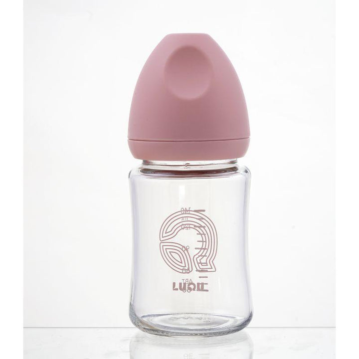 Luqu Glass Feeding Bottle Wide Neck - 140Ml - ZRAFH