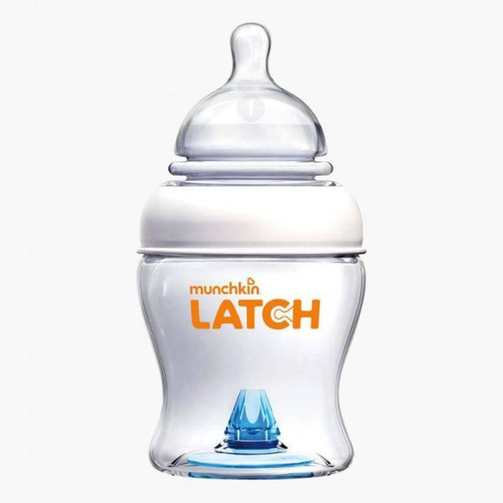 Munchkin Latch Feeding Bottle, 0+ Months, 120 ml - White - Pack of 3 - ZRAFH