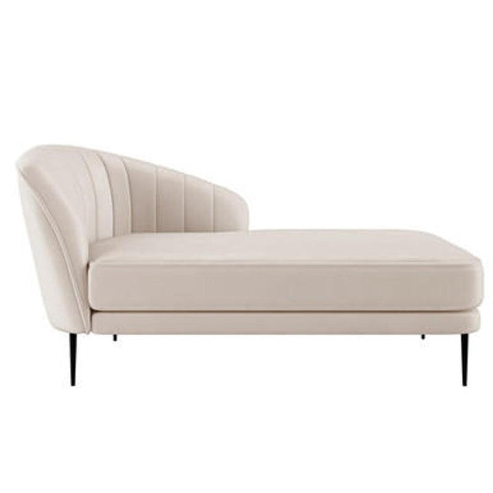 Velvet 3-Seater Sofa in Elegant Beige By Alhome - 110111536 - Zrafh.com - Your Destination for Baby & Mother Needs in Saudi Arabia