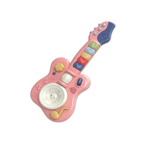 Baby Musical Guitar With Inducton Function Pink - 43x20x6 cm - 33-1953167 - ZRAFH