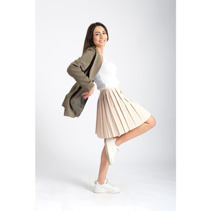 Londonella Women's Classic Short Pleated Skirt With Elastic Waist - 100218 - Zrafh.com - Your Destination for Baby & Mother Needs in Saudi Arabia