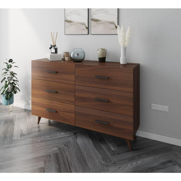 Brown Storage Console with Legs By Alhome - Zrafh.com - Your Destination for Baby & Mother Needs in Saudi Arabia