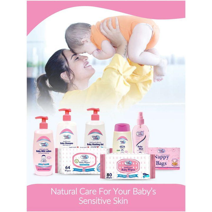Cool & Cool Baby Wipes Pack of 2 - 160 Pieces - Zrafh.com - Your Destination for Baby & Mother Needs in Saudi Arabia
