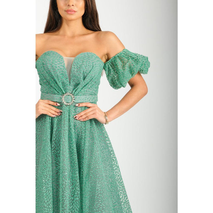 Londonella Women's Sleeveless Long Evening Dress - Green - 100257 - Zrafh.com - Your Destination for Baby & Mother Needs in Saudi Arabia