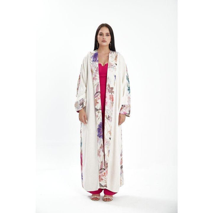Londonella Women's colorful summer Abaya - Lon100311 - Zrafh.com - Your Destination for Baby & Mother Needs in Saudi Arabia