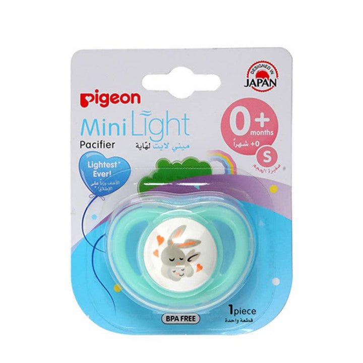 Pigeon Minilight Pacifier - Rabbit - 1 piece - S - 0+ Months - Zrafh.com - Your Destination for Baby & Mother Needs in Saudi Arabia