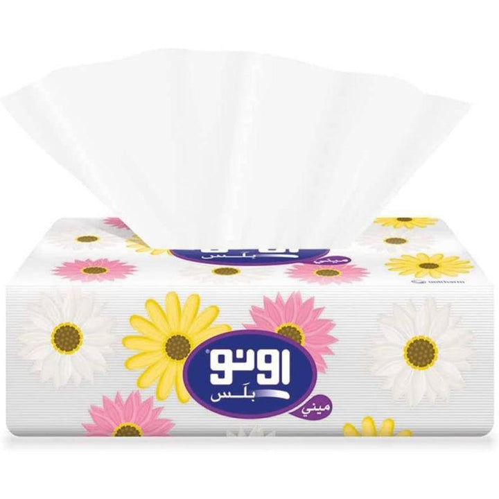 Uno Facial Tissues Nylon Pack - 200x2 Sheets - 10 Pack - White - Zrafh.com - Your Destination for Baby & Mother Needs in Saudi Arabia