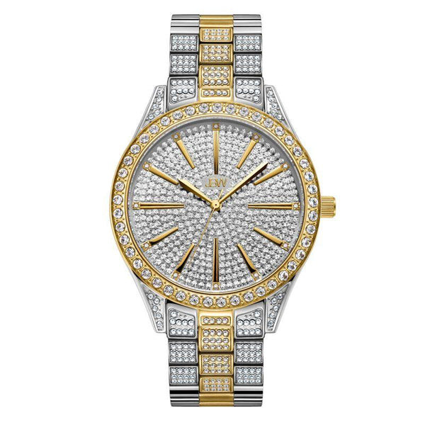 JBW Heist Watch Cristal 39 Silver Tone Ladies Watch - Gold - J6346D - Zrafh.com - Your Destination for Baby & Mother Needs in Saudi Arabia