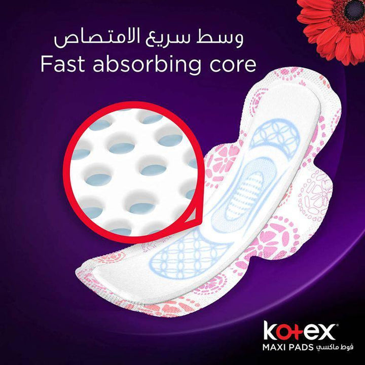 Kotex Super Maxi Pads With Wings - 30 Pads - ZRAFH