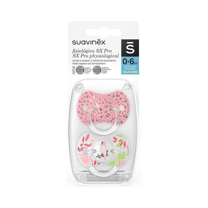 Suavinex Baby Soother - 0-6 months - pink - Zrafh.com - Your Destination for Baby & Mother Needs in Saudi Arabia