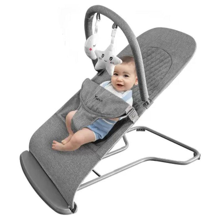 Teknum 3-Stage Baby Bouncer/ Recliner Seat - Grey - Zrafh.com - Your Destination for Baby & Mother Needs in Saudi Arabia