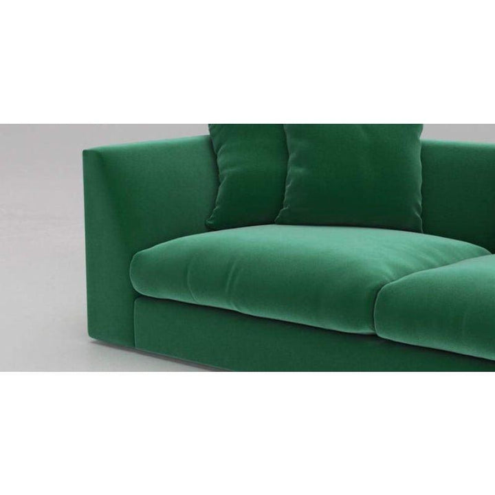 Modern Velvet 3 Seater Sofa - Green - 280x85x85 cm - By Alhome - Zrafh.com - Your Destination for Baby & Mother Needs in Saudi Arabia