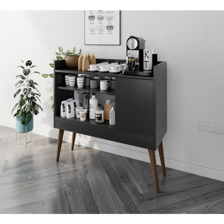 Modern Black Coffee Corner By Alhome - Zrafh.com - Your Destination for Baby & Mother Needs in Saudi Arabia