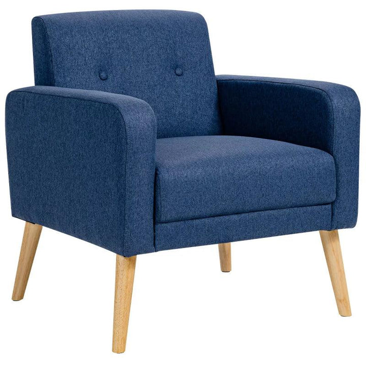 Indigo Linen Chair By Alhome - 110111746 - Zrafh.com - Your Destination for Baby & Mother Needs in Saudi Arabia