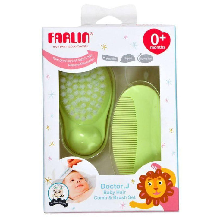 Farlin - Comb & Brush Set - Green - ZRAFH