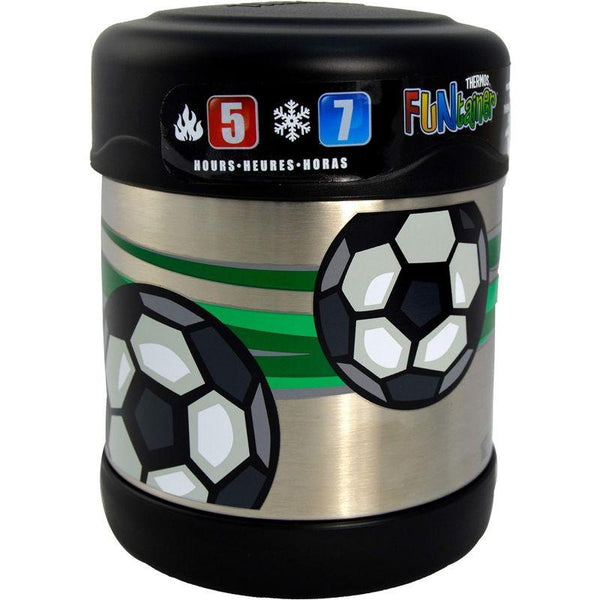Thermos Funtainer Stainless Steel Food Jar - Football - 290 Ml - Zrafh.com - Your Destination for Baby & Mother Needs in Saudi Arabia