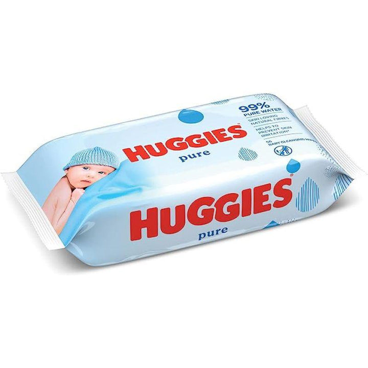 Huggies Baby Wipes Pure - 56 Wipes - Zrafh.com - Your Destination for Baby & Mother Needs in Saudi Arabia