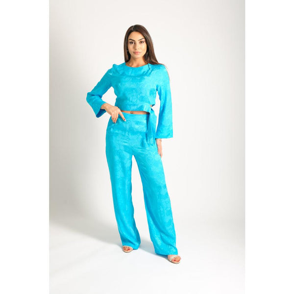 Londonella 2-Pieces Set Cropped Blouse and Pants - 100188 - Zrafh.com - Your Destination for Baby & Mother Needs in Saudi Arabia