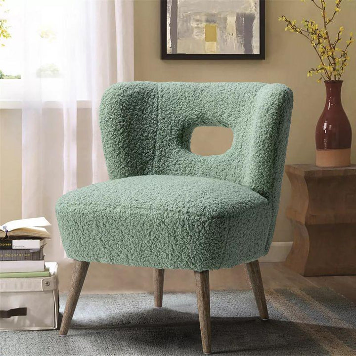 Unique Bouclé Chair - 90x85x85 cm - By Alhome - Zrafh.com - Your Destination for Baby & Mother Needs in Saudi Arabia