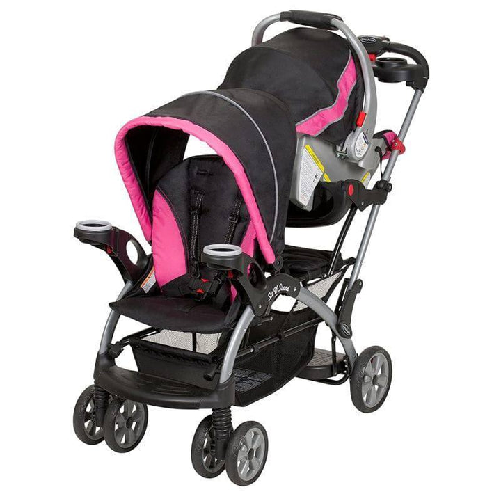 BABY TREND SIT N' STAND ULTRA STROLLER - BUBBLE GUM - ZRAFH