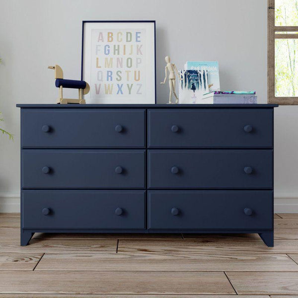 Kids Dresser: 149x39x82 Wood, Indigo by Alhome - Zrafh.com - Your Destination for Baby & Mother Needs in Saudi Arabia