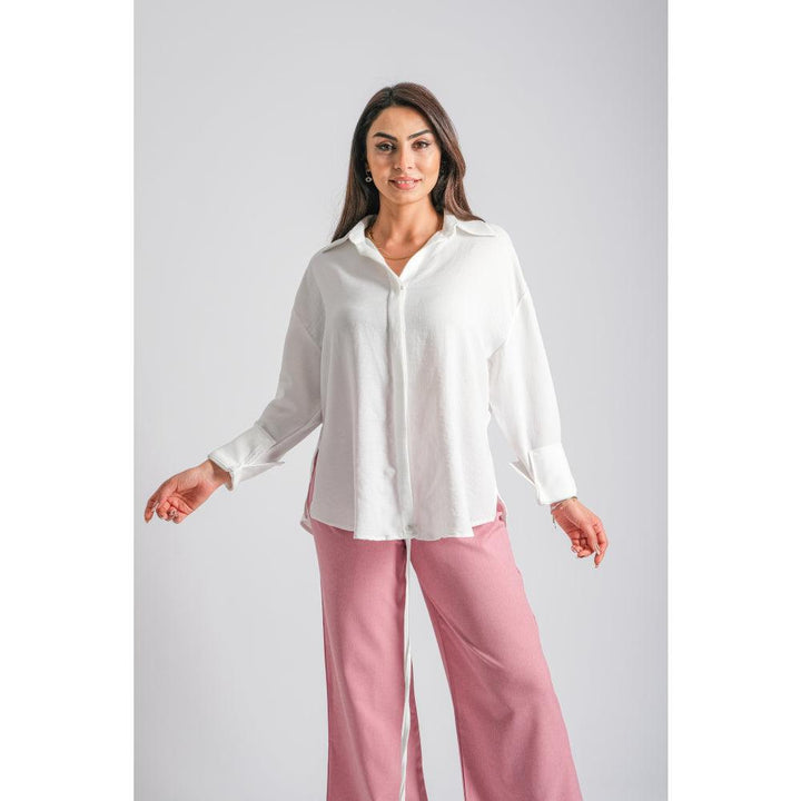 Londonella Shirt with Waist Warp Strapes - 100183 - Zrafh.com - Your Destination for Baby & Mother Needs in Saudi Arabia