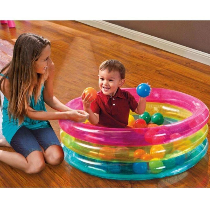 Intex Inflatable Baby Ball Pit - 86 x 25 cm - INT48674 - Zrafh.com - Your Destination for Baby & Mother Needs in Saudi Arabia