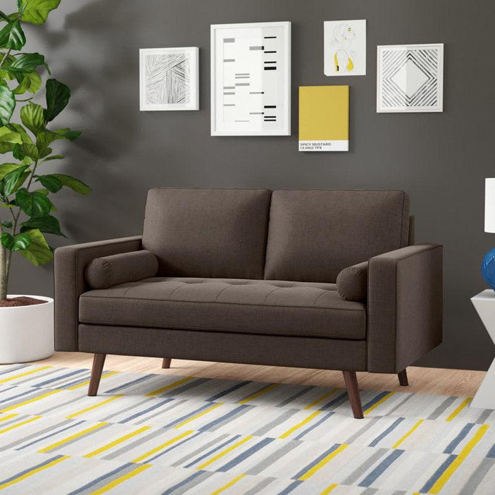 Modern Cozy Linen 2 Seater Sofa - 180x85x85 cm - By Alhome - Zrafh.com - Your Destination for Baby & Mother Needs in Saudi Arabia