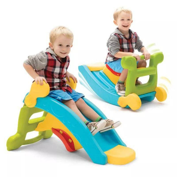 Children's 2 in 1 Slide & Rocker Playset From Baby Love - Multicolor - 28-016-2 - ZRAFH