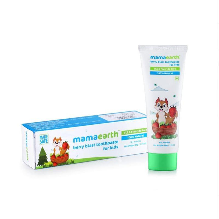 Mama Earth Berry Blast Toothpaste - 50 g - ZRAFH