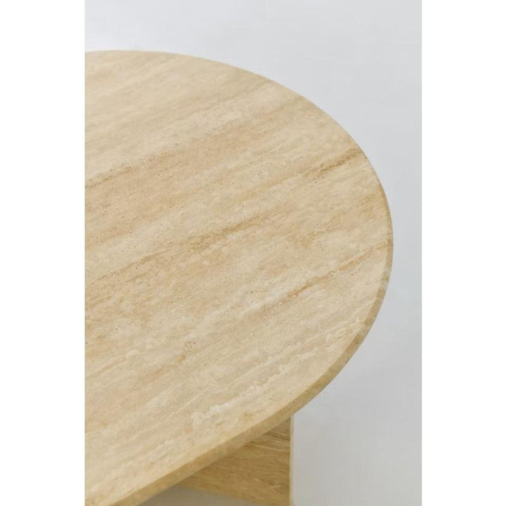 Treventino Serene Off White Marble Center Table By Alhome - Zrafh.com - Your Destination for Baby & Mother Needs in Saudi Arabia