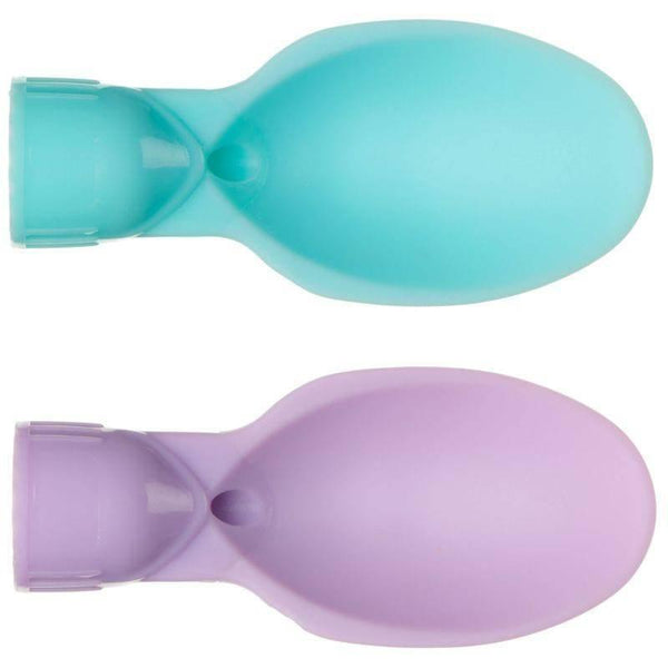 Vital Baby NOURISH pouch spoon tips CLIPSTRIP - 2 pcs - green and purple - ZRAFH