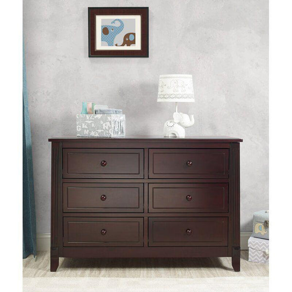 Kids Dresser: 120x48x85 Wood, Brown by Alhome - Zrafh.com - Your Destination for Baby & Mother Needs in Saudi Arabia