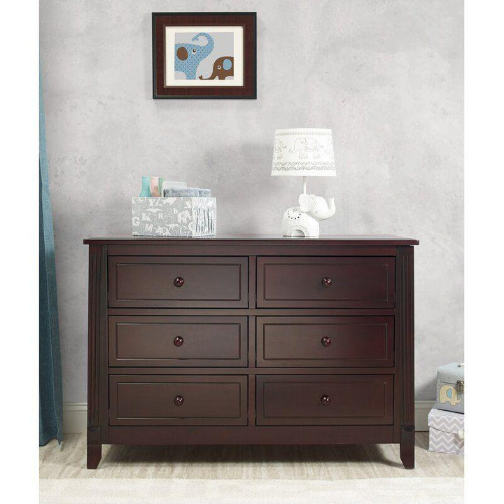 Kids Dresser: 120x48x85 Wood, Brown by Alhome - Zrafh.com - Your Destination for Baby & Mother Needs in Saudi Arabia