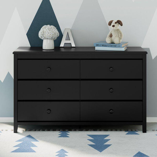 Kids Dresser: 133x42x82 Wood, Black by Alhome - Zrafh.com - Your Destination for Baby & Mother Needs in Saudi Arabia