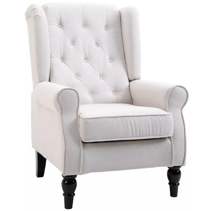 Luxurious Linen Chair - 90x85x85 cm - By Alhome - Zrafh.com - Your Destination for Baby & Mother Needs in Saudi Arabia