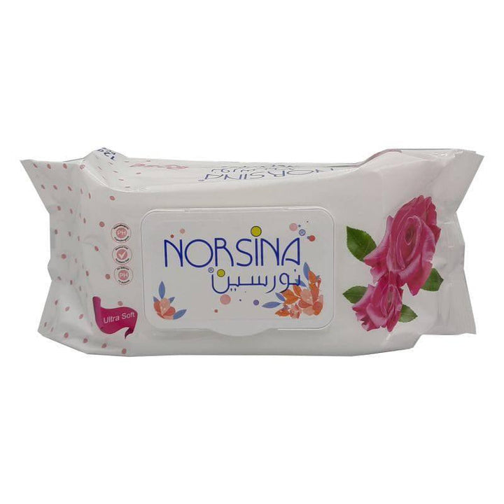 Norsina New Rose Wet Wipes - 120 Wipes - ZRAFH