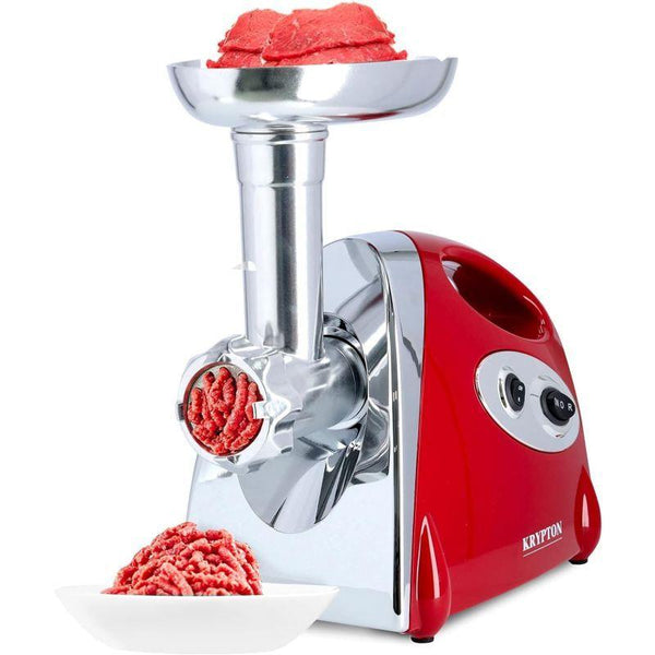 Krypton Electric Meat Grinder and Mincer With Reverse Function - 2000 w - Red and Silver - Knmg6249 - Zrafh.com - Your Destination for Baby & Mother Needs in Saudi Arabia