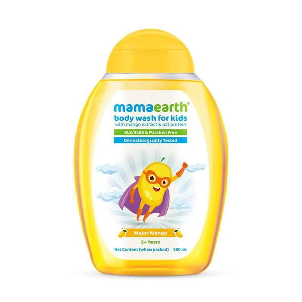 Mama Earth Major Mango Body Wash For Kids - 300 ml - ZRAFH