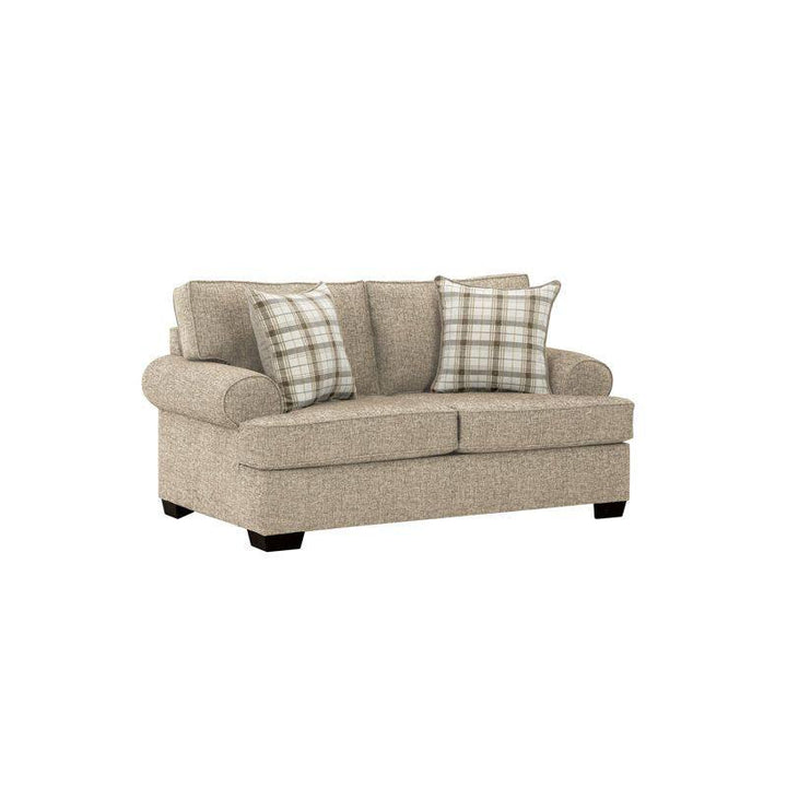 Modern Linen 2 Seater Sofa - Beige - 180x85x85 cm - By Alhome - 110113484 - Zrafh.com - Your Destination for Baby & Mother Needs in Saudi Arabia