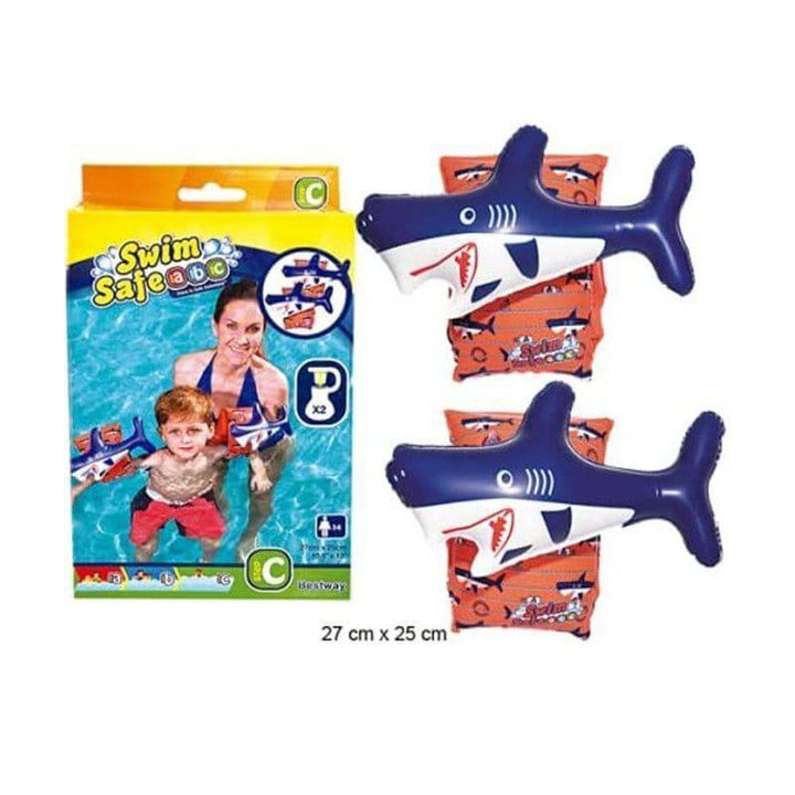 Swim Shark Safe Armbands From Bestway - 27x25 cm- 26-32140 - ZRAFH