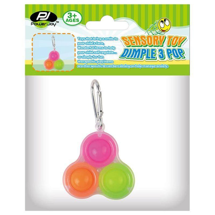 P.JOY Sensory Toy Dimple 3Pop with Key Chain. - ZRAFH