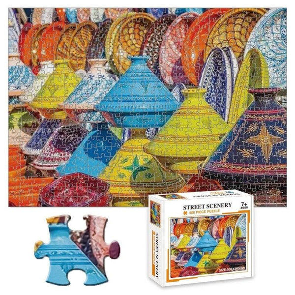 Little Story Jigsaw Puzzle (Moroccan Art and Culture) - 500 pieces - LS_PZ_MOR - Zrafh.com - Your Destination for Baby & Mother Needs in Saudi Arabia